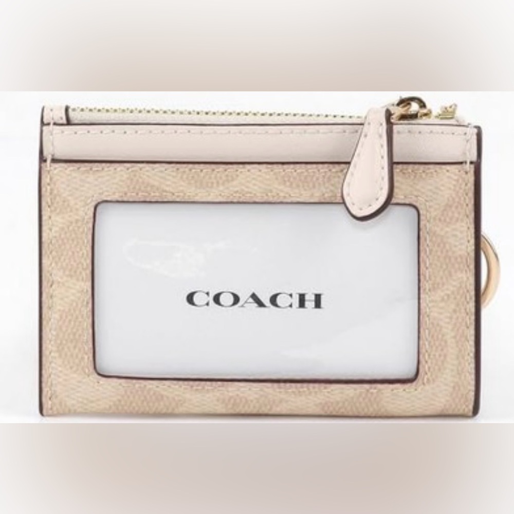Coach Light Tan Card Holder